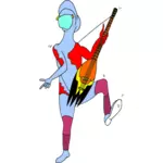 Guitarist comics character